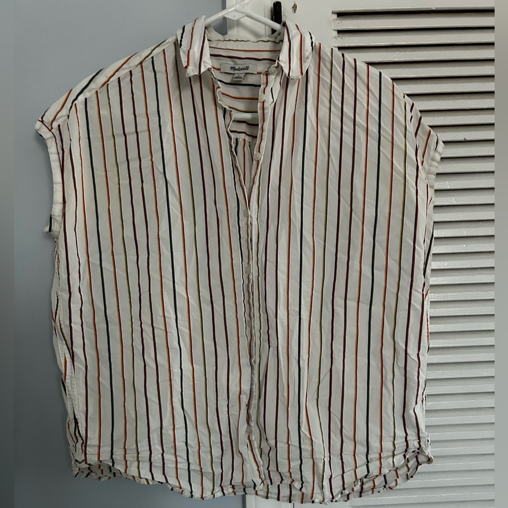 Madewell Multicolor Striped Button-Down Shirt S